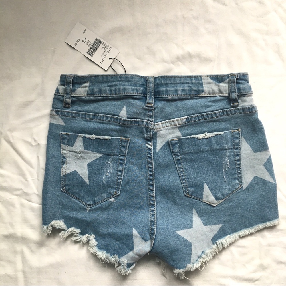 NEW Fashion Nova Certified Denim Distressed Short Shorts - Picture 9 of 11
